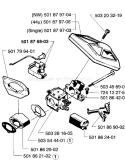 Page A Diagram and Parts List for 257 1996-01 Husqvarna Chainsaw