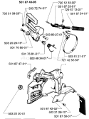 Page C Diagram and Parts List for 257 1996-01 Husqvarna Chainsaw