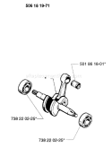 Page E Diagram and Parts List for 257 1996-01 Husqvarna Chainsaw