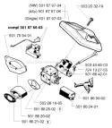 Page A Diagram and Parts List for 257 1998-03 Husqvarna Chainsaw
