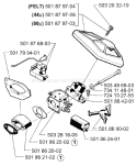 Page A Diagram and Parts List for 257 2001-09 Husqvarna Chainsaw