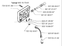 Page K Diagram and Parts List for 257 2001-09 Husqvarna Chainsaw