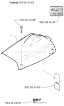 Page N Diagram and Parts List for 257 2001-09 Husqvarna Chainsaw