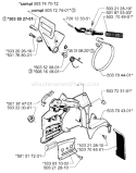 Part Location Diagram of 503747072 Husqvarna Chainbrake