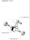 Page F Diagram and Parts List for 257 2001-09 Husqvarna Chainsaw