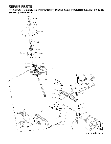 Steering Diagram and Parts List for YTH1542XP (HAU15H42G, 954170225)(2004-09) Husqvarna Lawn Tractor