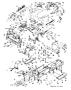 Chassis And Enclosures Diagram and Parts List for CTH220TWIN (96061026400)(2010-01) Husqvarna Lawn Tractor