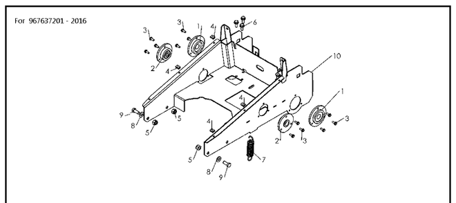 Part Location Diagram of 590497601 Husqvarna Frame