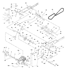 Ground Drive Diagram and Parts List for GTH2250 (954567093-A)(2000-11) Husqvarna Lawn Tractor