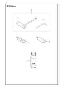 Accessories Diagram and Parts List for 525ECS  Husqvarna Edger