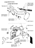 Page D Diagram and Parts List for 261EPA 261 EPA 1998-03 Husqvarna Chainsaw
