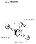 Page F Diagram and Parts List for 261EPA 261 EPA 1998-03 Husqvarna Chainsaw