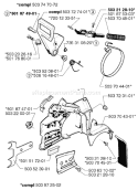 Part Location Diagram of 503972502 Husqvarna Muffler