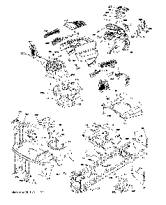 Chassis Diagram and Parts List for 96043027700  Husqvarna Lawn Tractor