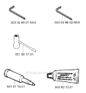 Accessories Diagram and Parts List for 262XP  Husqvarna Chainsaw