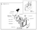 Starter Diagram and Parts List for 262XP  Husqvarna Chainsaw