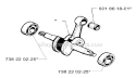 Crankshaft Diagram and Parts List for 262XP  Husqvarna Chainsaw
