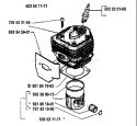 Page J Diagram and Parts List for 262 1991-03 Husqvarna Chainsaw