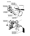 Page C Diagram and Parts List for 262 1991-03 Husqvarna Chainsaw