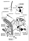 Page L Diagram and Parts List for 262 1992-11 Husqvarna Chainsaw