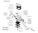 Page B Diagram and Parts List for 262 1996-01 Husqvarna Chainsaw