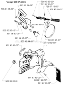 Page C Diagram and Parts List for 262 1996-01 Husqvarna Chainsaw