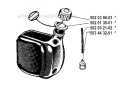 Fuel Tank Diagram and Parts List for 265RX 1992-05 Husqvarna Brush Cutter