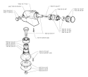 Bevel Gear Diagram and Parts List for 265RX 1995-11 Husqvarna Brush Cutter