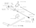 Handle  Controls Diagram and Parts List for 265RX 2002-08 Husqvarna Brush Cutter