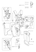 Harness Diagram and Parts List for 265RX 2002-08 Husqvarna Brush Cutter