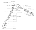 Bevel Gear Diagram and Parts List for 265RX 2002-08 Husqvarna Brush Cutter
