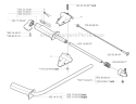 Handle  Controls Diagram and Parts List for 265RX 2006-01 Husqvarna Brush Cutter