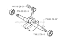 Crankshaft Diagram and Parts List for 265RX 2006-01 Husqvarna Brush Cutter