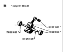 Page E Diagram and Parts List for 266 1981-09 Husqvarna Chainsaw