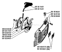 Page K Diagram and Parts List for 266 1982-12 Husqvarna Chainsaw