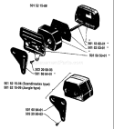 Page H Diagram and Parts List for 266 1982-12 Husqvarna Chainsaw