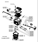 Page B Diagram and Parts List for 266 1983-06 Husqvarna Chainsaw