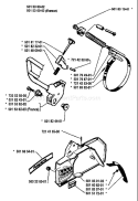Page C Diagram and Parts List for 266 1983-06 Husqvarna Chainsaw