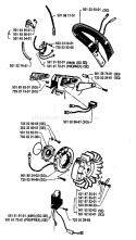 Page F Diagram and Parts List for 266 1983-06 Husqvarna Chainsaw