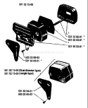 Page G Diagram and Parts List for 266 1983-06 Husqvarna Chainsaw
