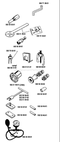 Page J Diagram and Parts List for 266 1983-06 Husqvarna Chainsaw