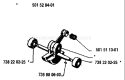 Page E Diagram and Parts List for 266 1984-08 Husqvarna Chainsaw