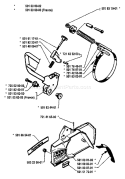 Page C Diagram and Parts List for 266 1984-10 Husqvarna Chainsaw