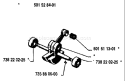 Page E Diagram and Parts List for 266 1984-10 Husqvarna Chainsaw