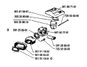 Page A Diagram and Parts List for 266 1985-01 Husqvarna Chainsaw