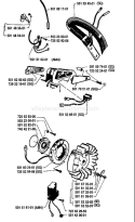 Page F Diagram and Parts List for 266 1986-01 Husqvarna Chainsaw