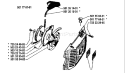 Page J Diagram and Parts List for 266 1986-04 Husqvarna Chainsaw