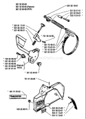 Page C Diagram and Parts List for 266 1986-12 Husqvarna Chainsaw