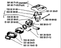 Page A Diagram and Parts List for 266 1987-11 Husqvarna Chainsaw