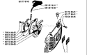 Page K Diagram and Parts List for 266 1987-11 Husqvarna Chainsaw